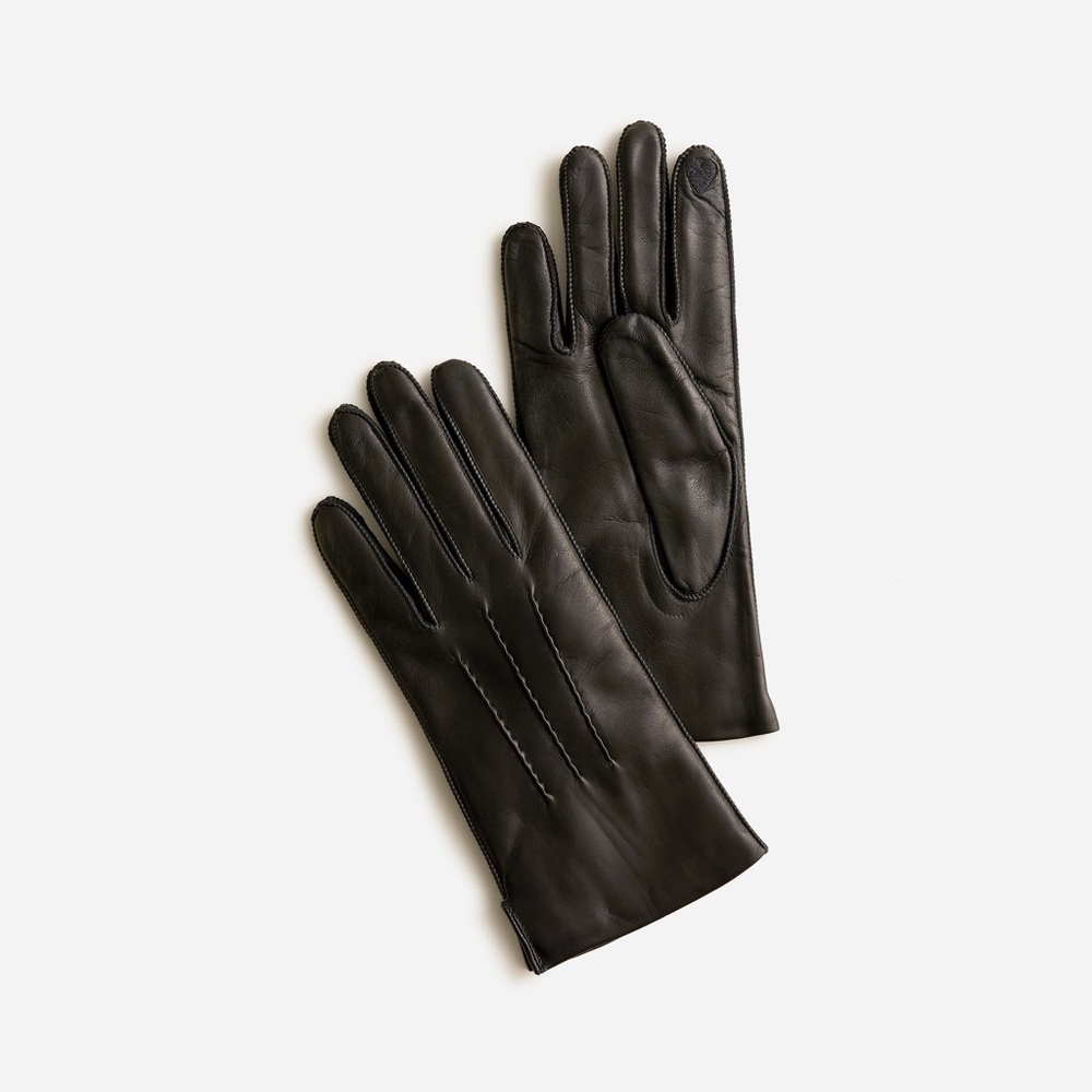 J.Crew Italian Leather Touchscreen Gloves NWT
